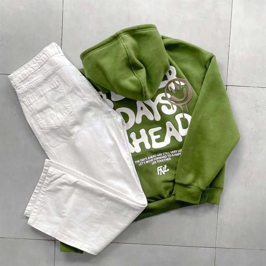 Men's Stylish Branded Hoodie and Jeans Combo - Image 3